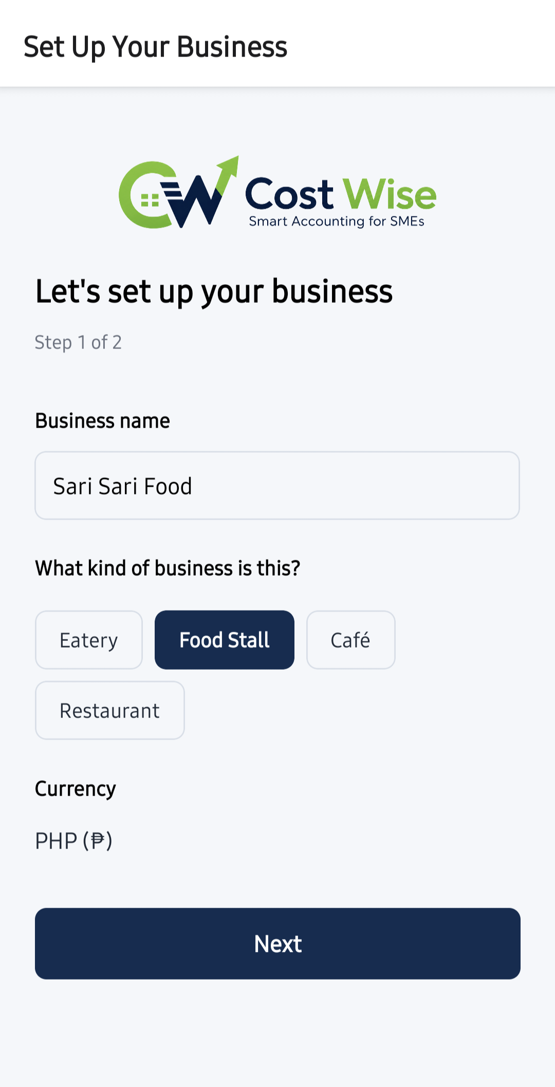 Business Setup